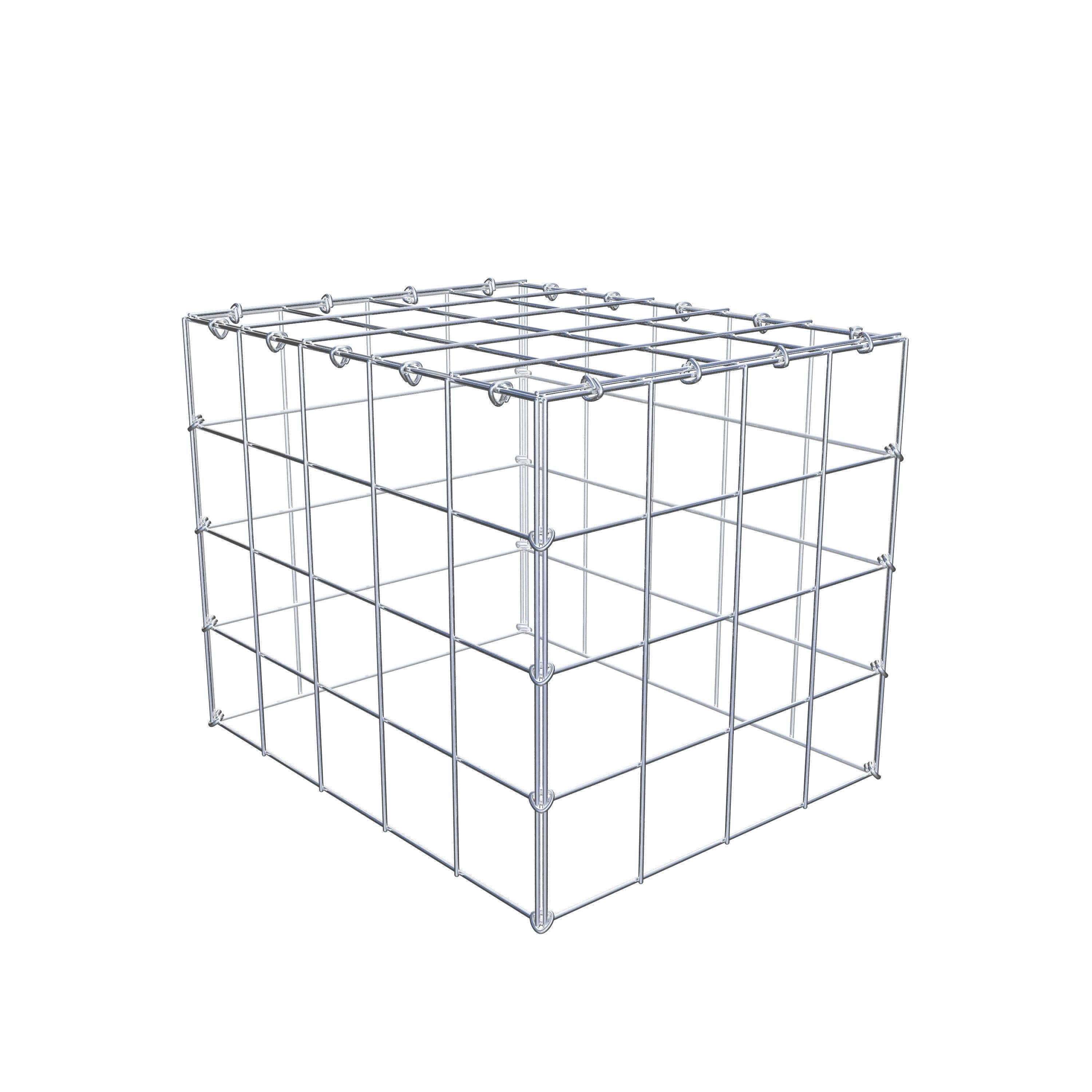 Monteret gabion type 3 50 cm x 40 cm x 40 cm (L x H x D), maskestørrelse 10 cm x 10 cm, C-ring