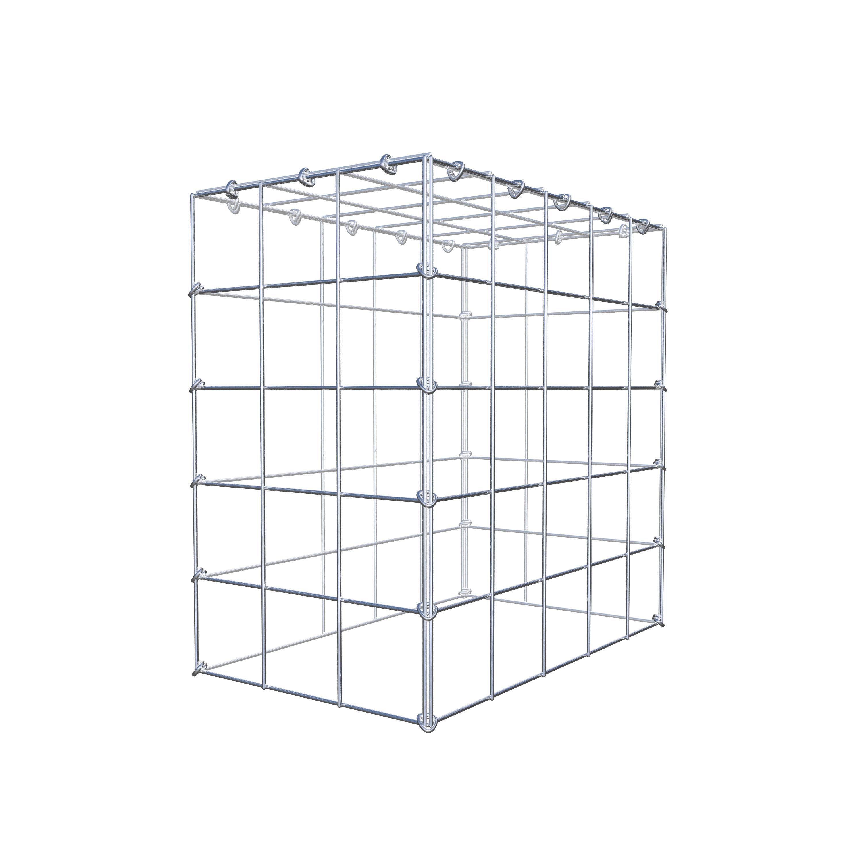 Mounted gabion type 3 50 cm x 50 cm x 30 cm (L x H x D), mesh size 10 cm x 10 cm, C-ring