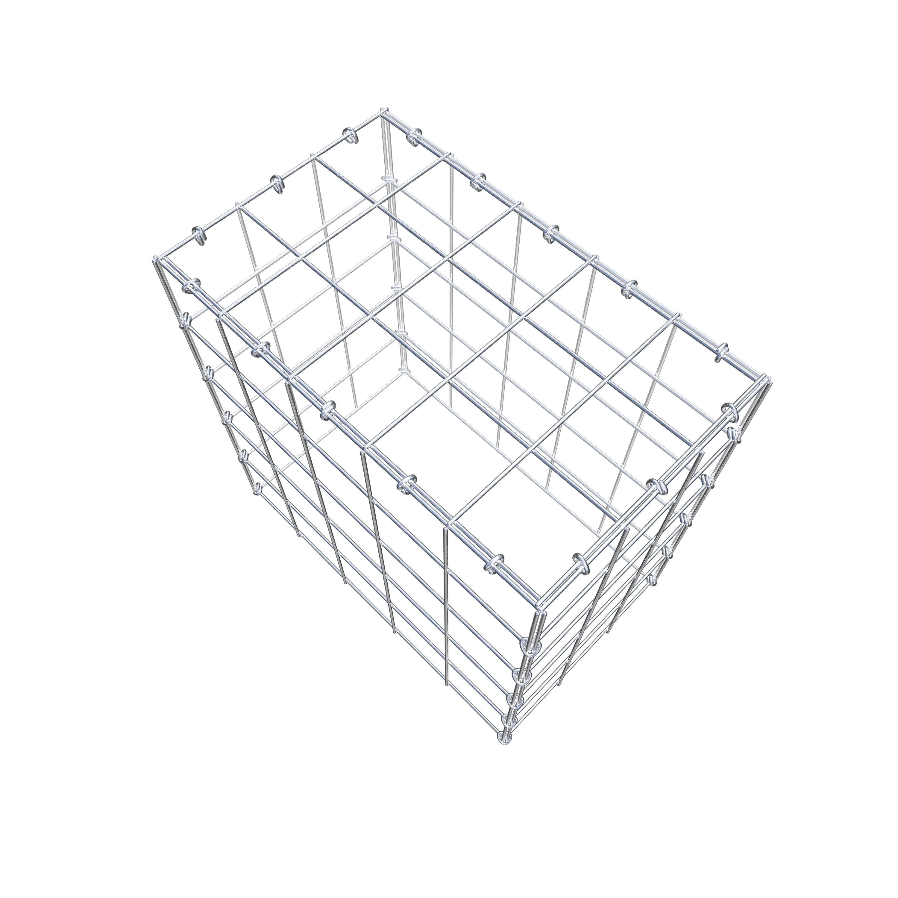 Anbaugabione Typ 3 50 cm x 50 cm x 30 cm (L x H x T), Maschenweite 10 cm x 10 cm, C-Ring