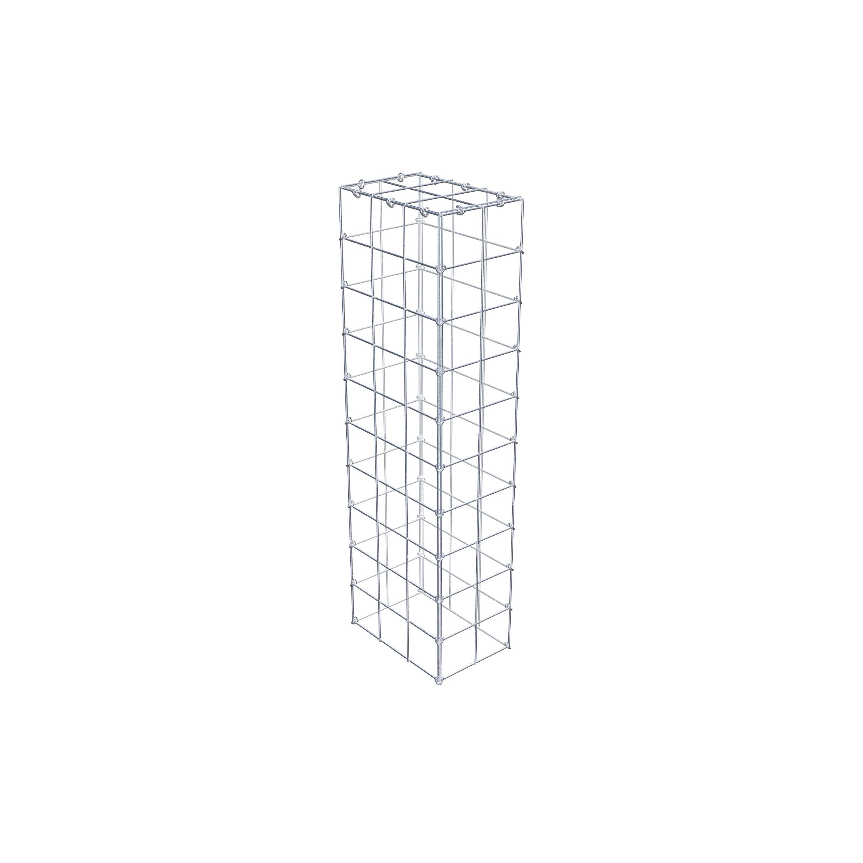 Mounted gabion type 3 100 cm x 30 cm x 20 cm (L x H x D), mesh size 10 cm x 10 cm, C-ring