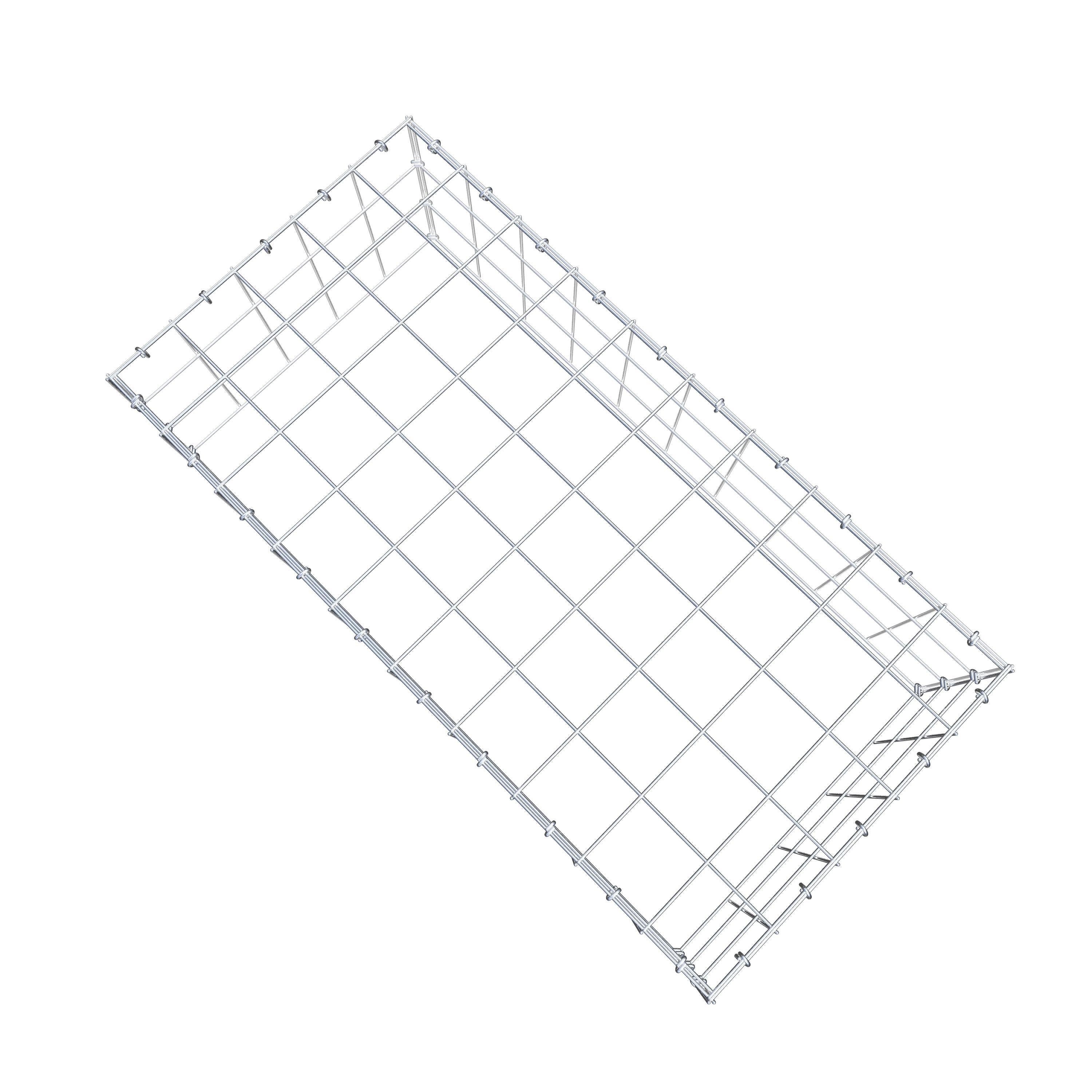 Anbaugabione Typ 3 100 cm x 30 cm x 50 cm (L x H x T), Maschenweite 10 cm x 10 cm, C-Ring