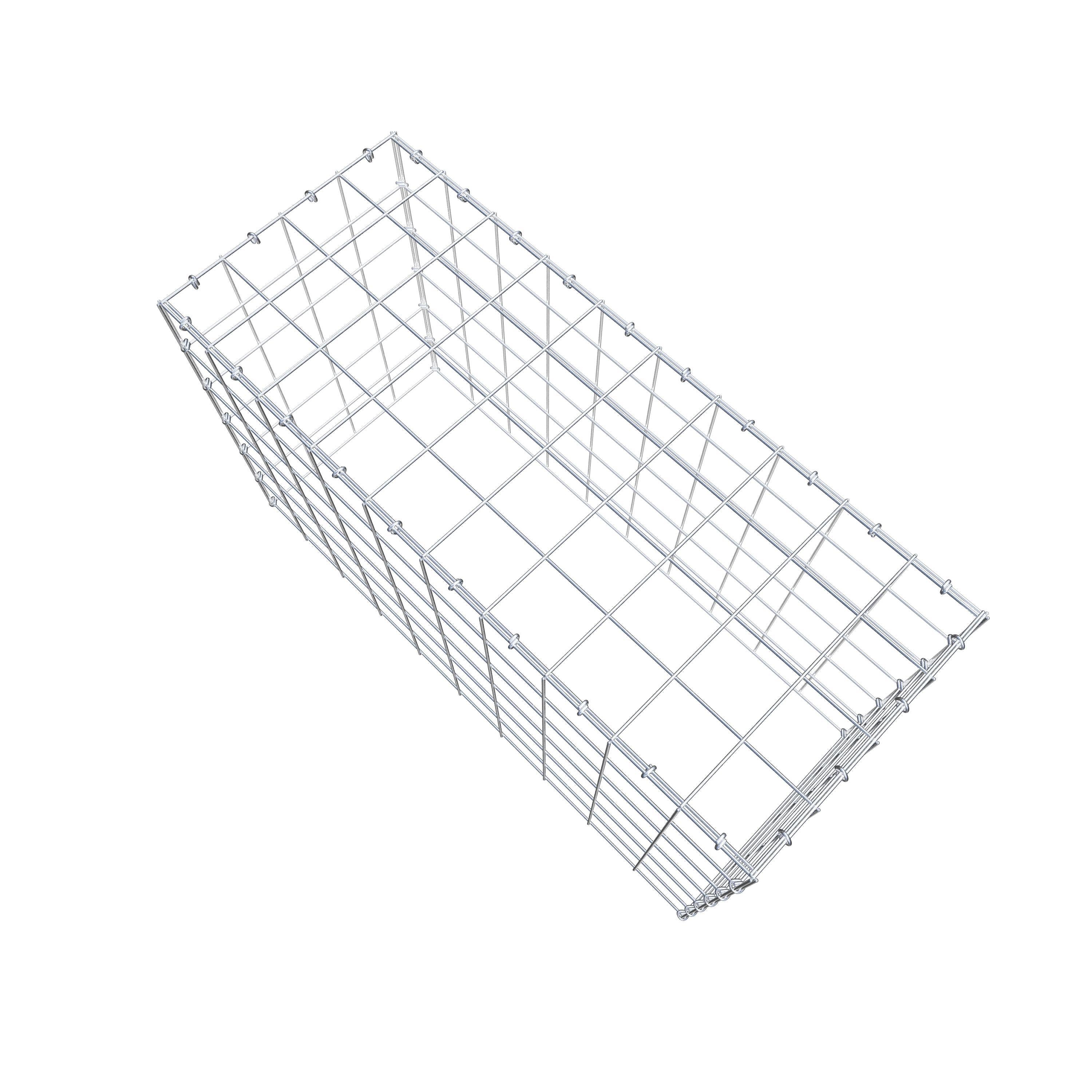 Anbaugabione Typ 3 100 cm x 60 cm x 40 cm (L x H x T), Maschenweite 10 cm x 10 cm, C-Ring