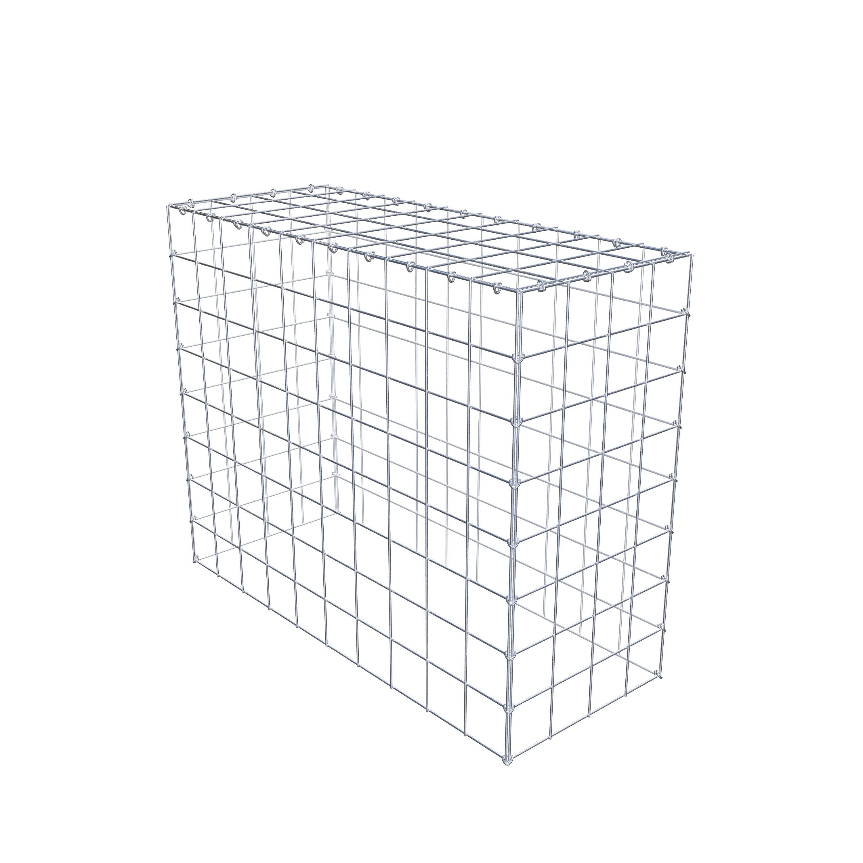 Monteret gabion type 3 100 cm x 80 cm x 40 cm (L x H x D), maskestørrelse 10 cm x 10 cm, C-ring