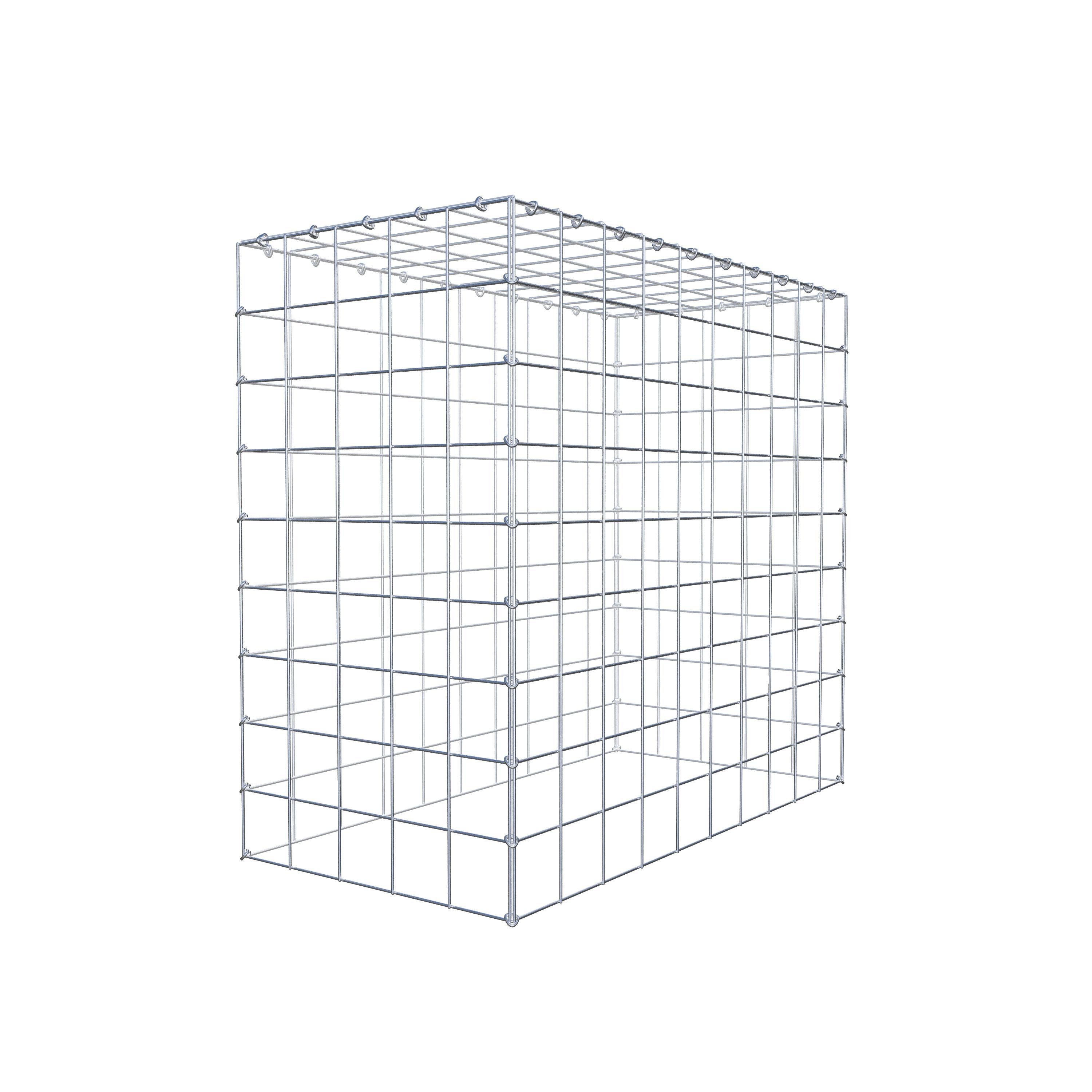 Mounted gabion type 3 100 cm x 90 cm x 50 cm (L x H x D), mesh size 10 cm x 10 cm, C-ring