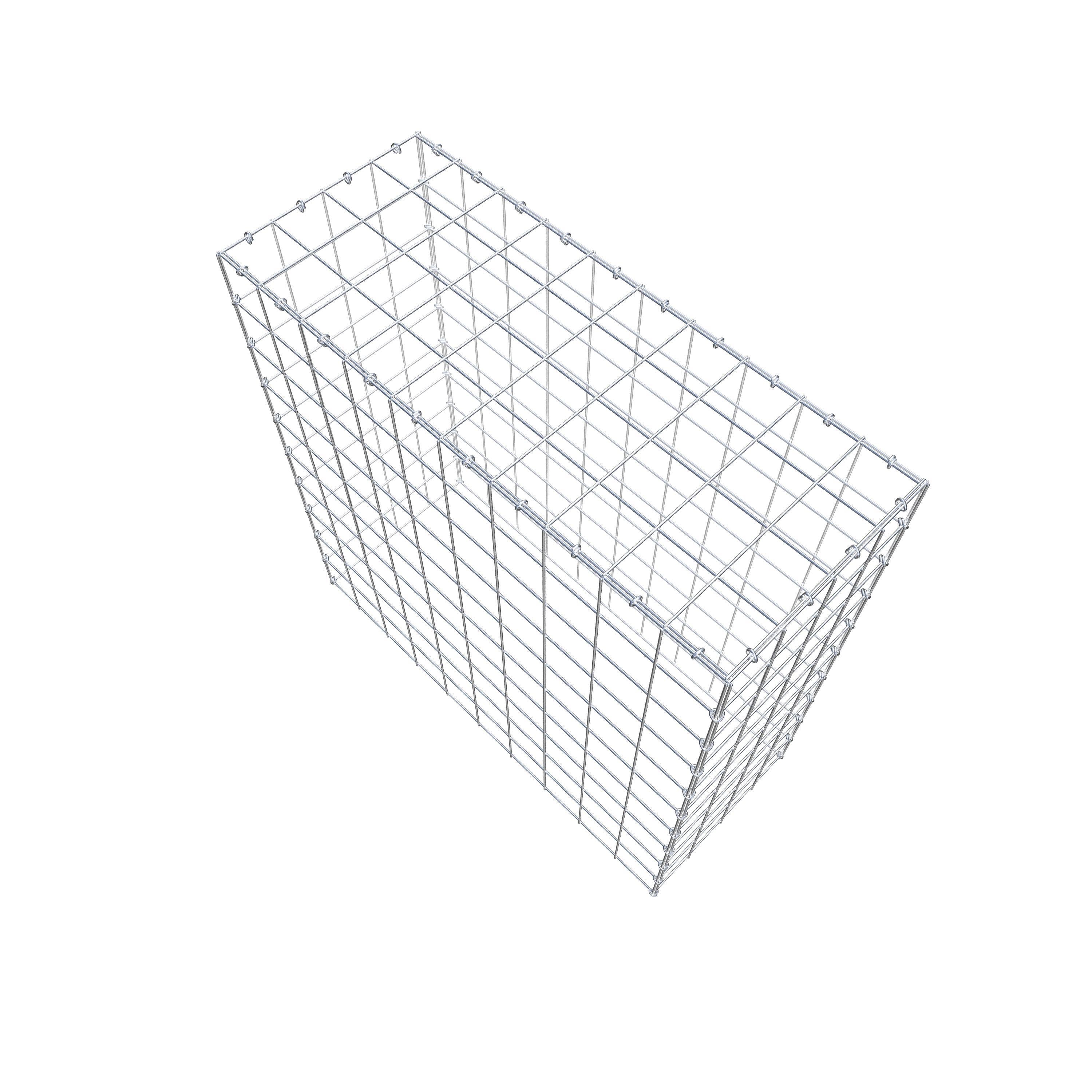 Mounted gabion type 3 100 cm x 100 cm x 40 cm (L x H x D), mesh size 10 cm x 10 cm, C-ring