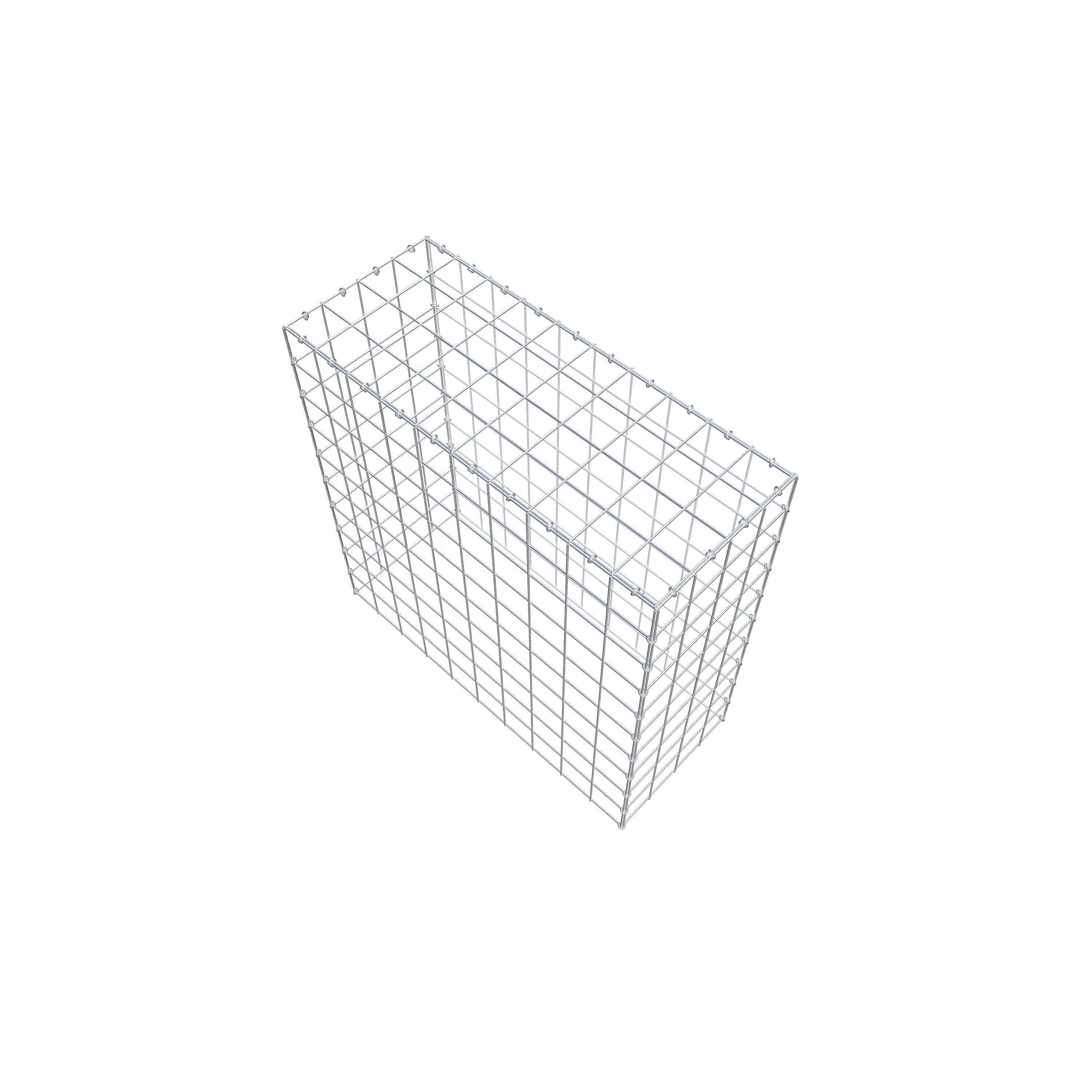 Mounted gabion type 3 100 cm x 100 cm x 40 cm (L x H x D), mesh size 10 cm x 10 cm, C-ring