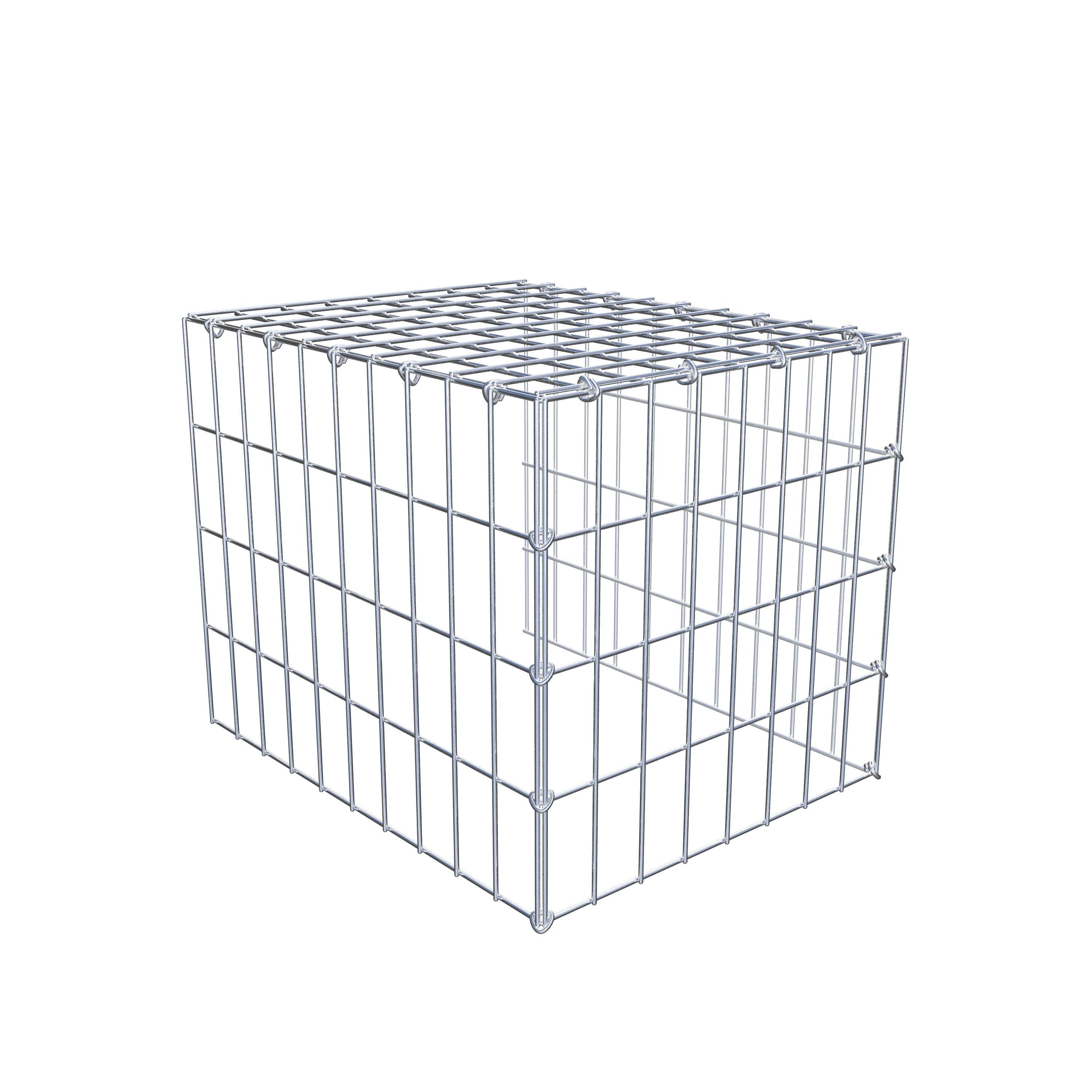 Mounted gabion type 4 50 cm x 40 cm x 40 cm (L x H x D), mesh size 5 cm x 10 cm, C-ring