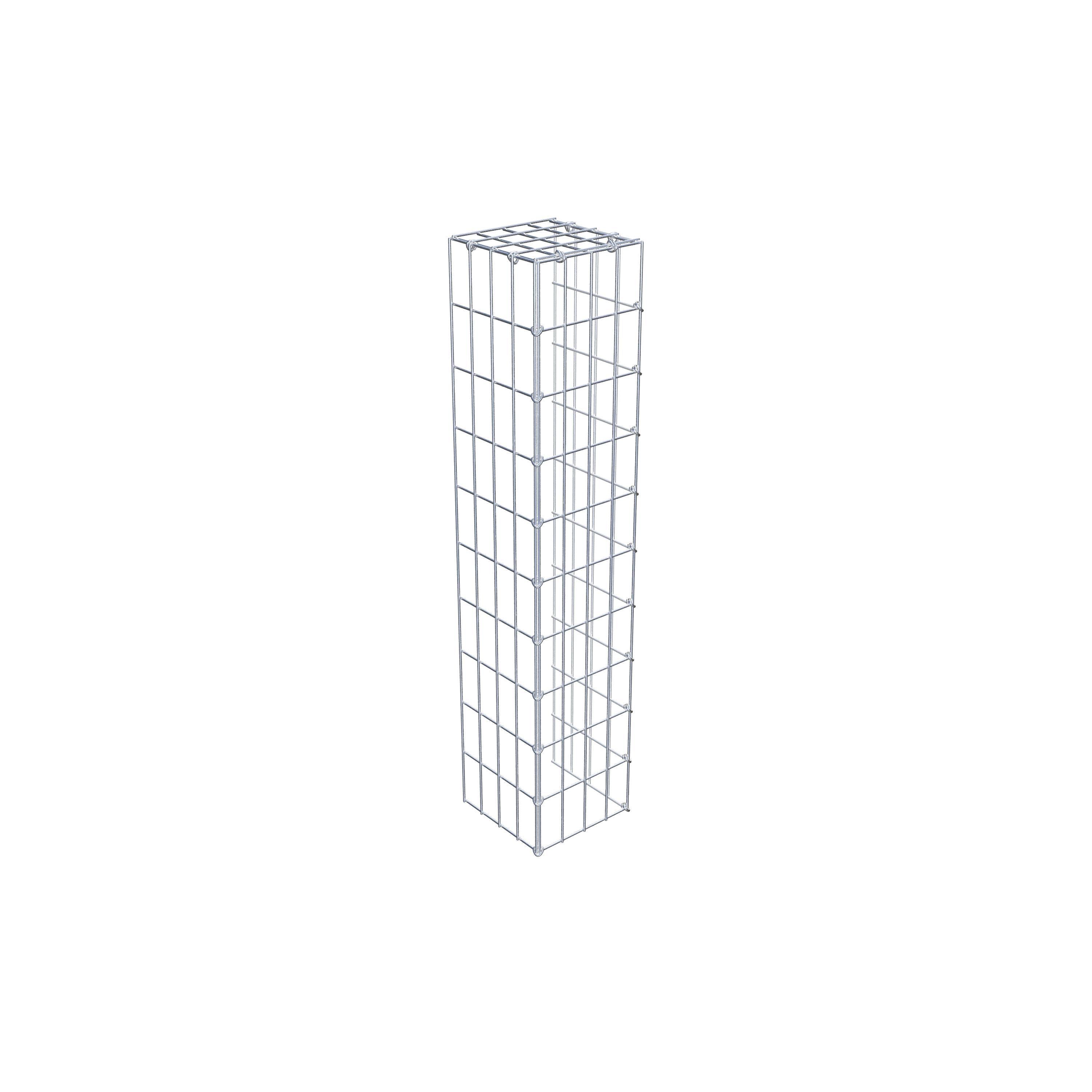 Mounted gabion type 4 100 cm x 20 cm x 20 cm (L x H x D), mesh size 5 cm x 10 cm, C-ring