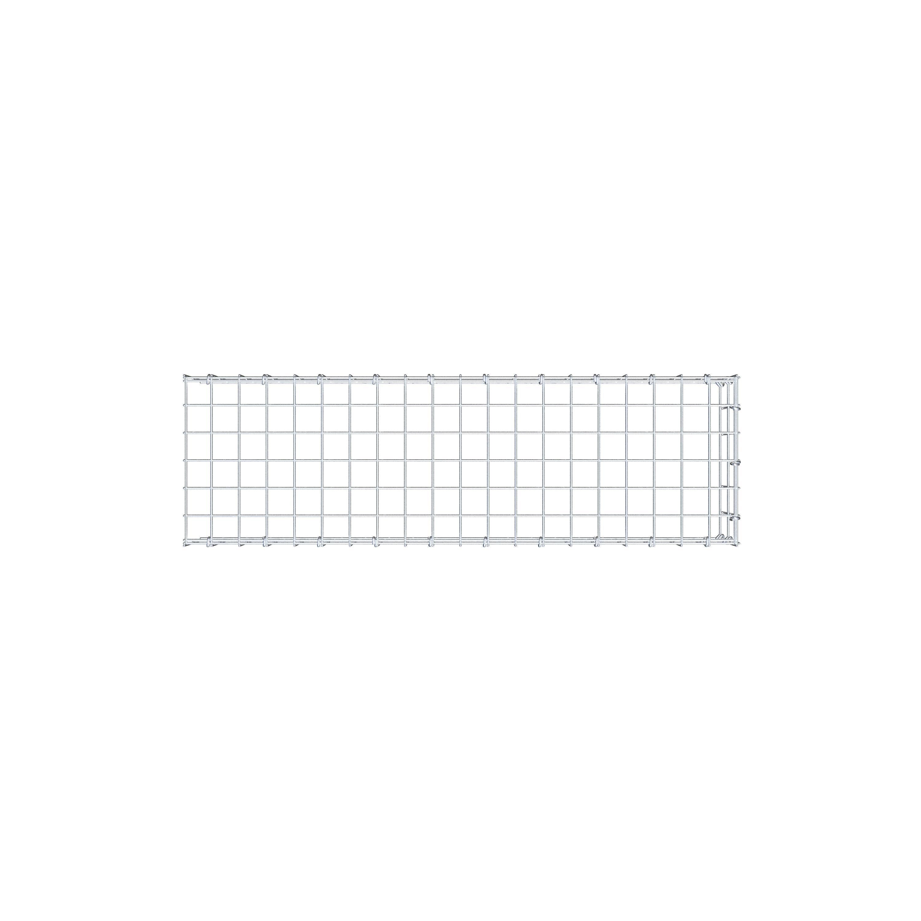 Anbaugabione Typ 4 100 cm x 20 cm x 30 cm (L x H x T), Maschenweite 5 cm x 10 cm, C-Ring