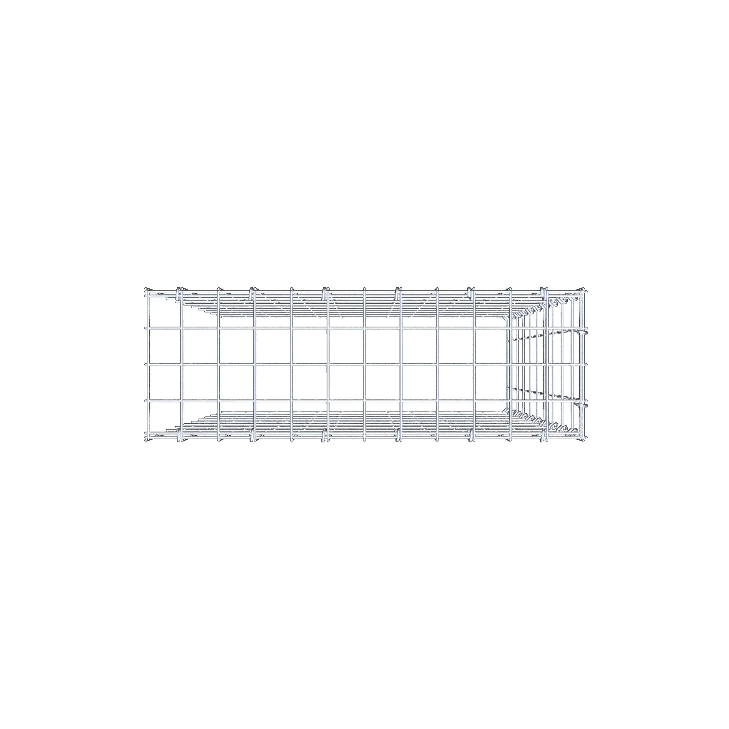 Anbaugabione Typ 4 100 cm x 60 cm x 20 cm (L x H x T), Maschenweite 5 cm x 10 cm, C-Ring