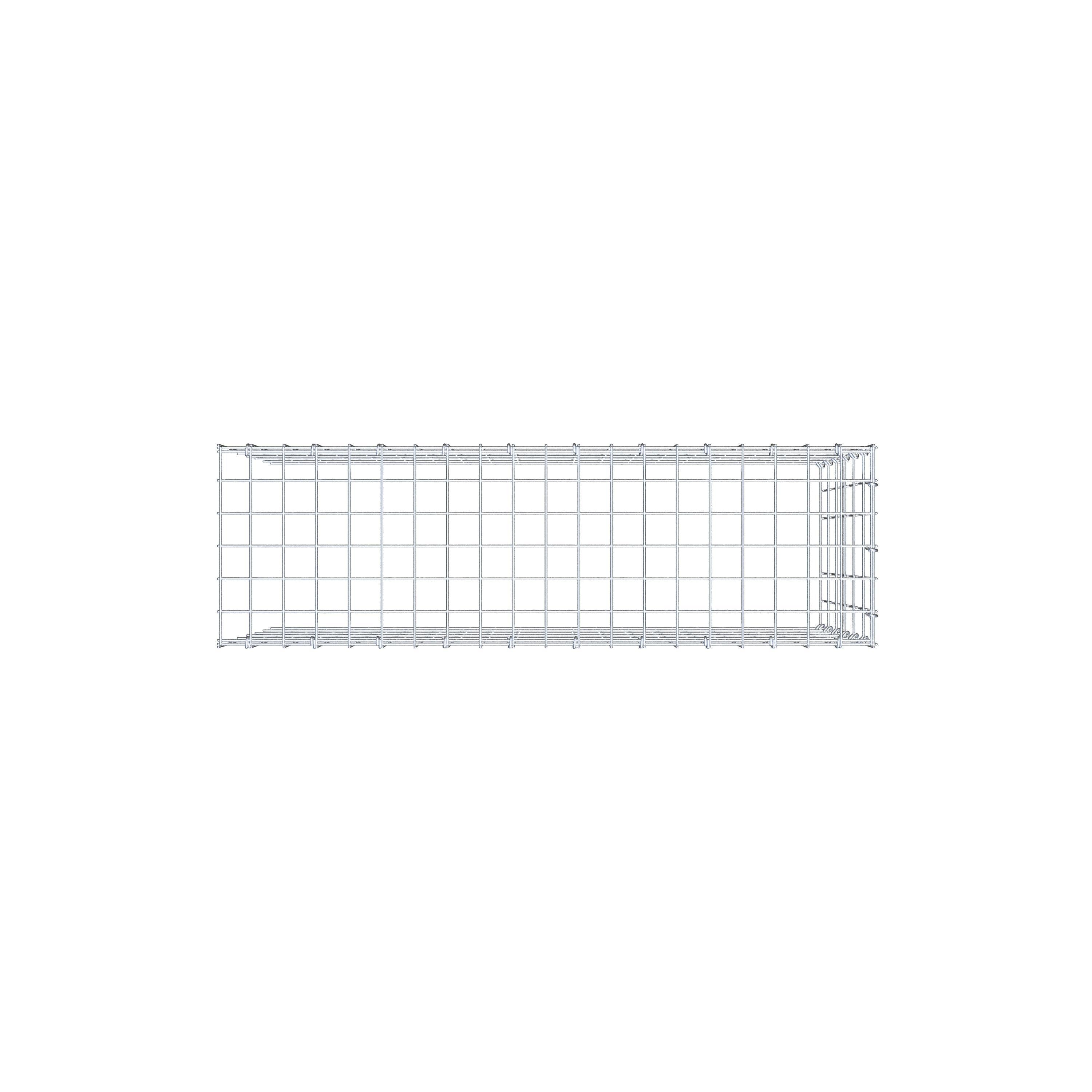 Anbaugabione Typ 4 100 cm x 60 cm x 30 cm (L x H x T), Maschenweite 5 cm x 10 cm, C-Ring