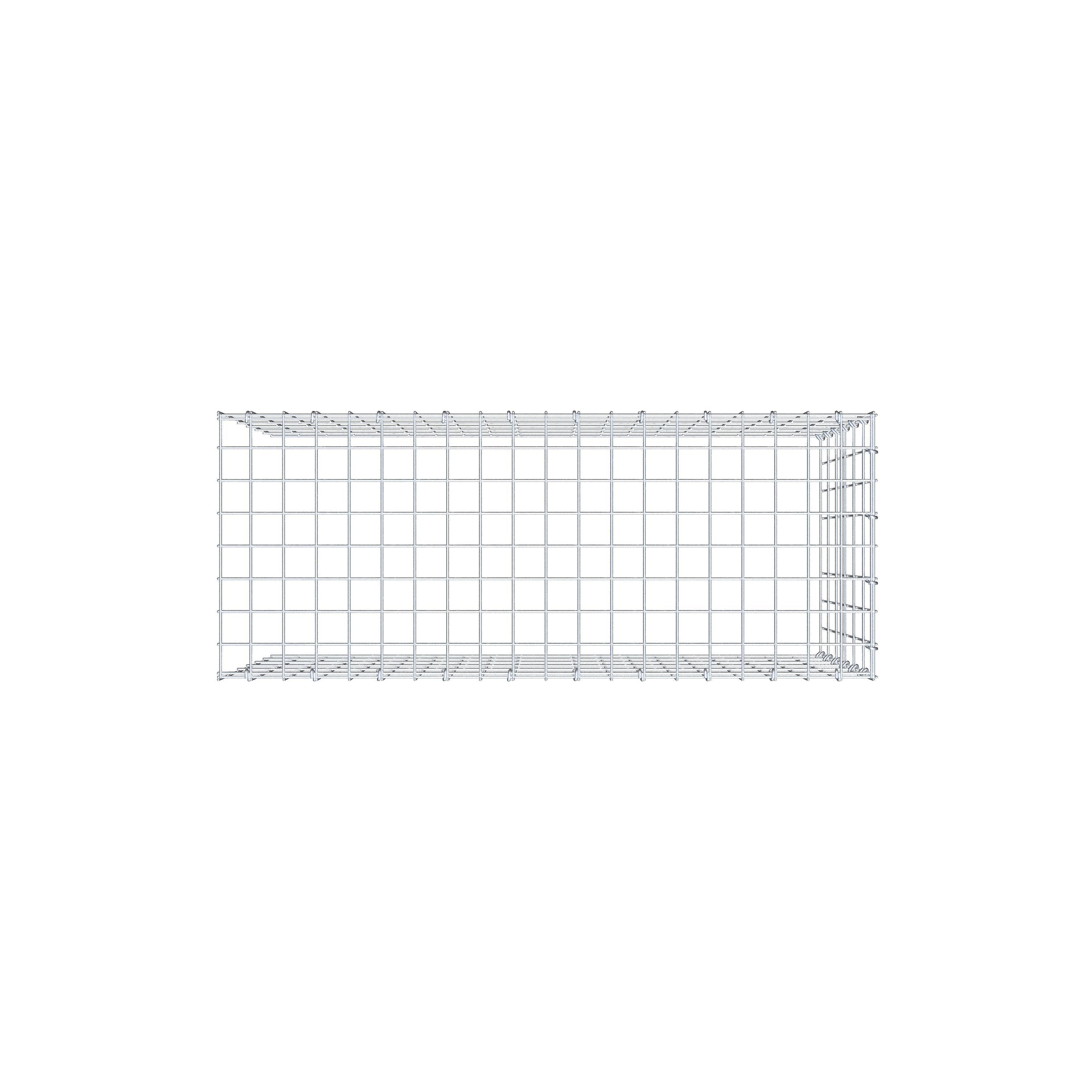 Anbaugabione Typ 4 100 cm x 60 cm x 40 cm (L x H x T), Maschenweite 5 cm x 10 cm, C-Ring