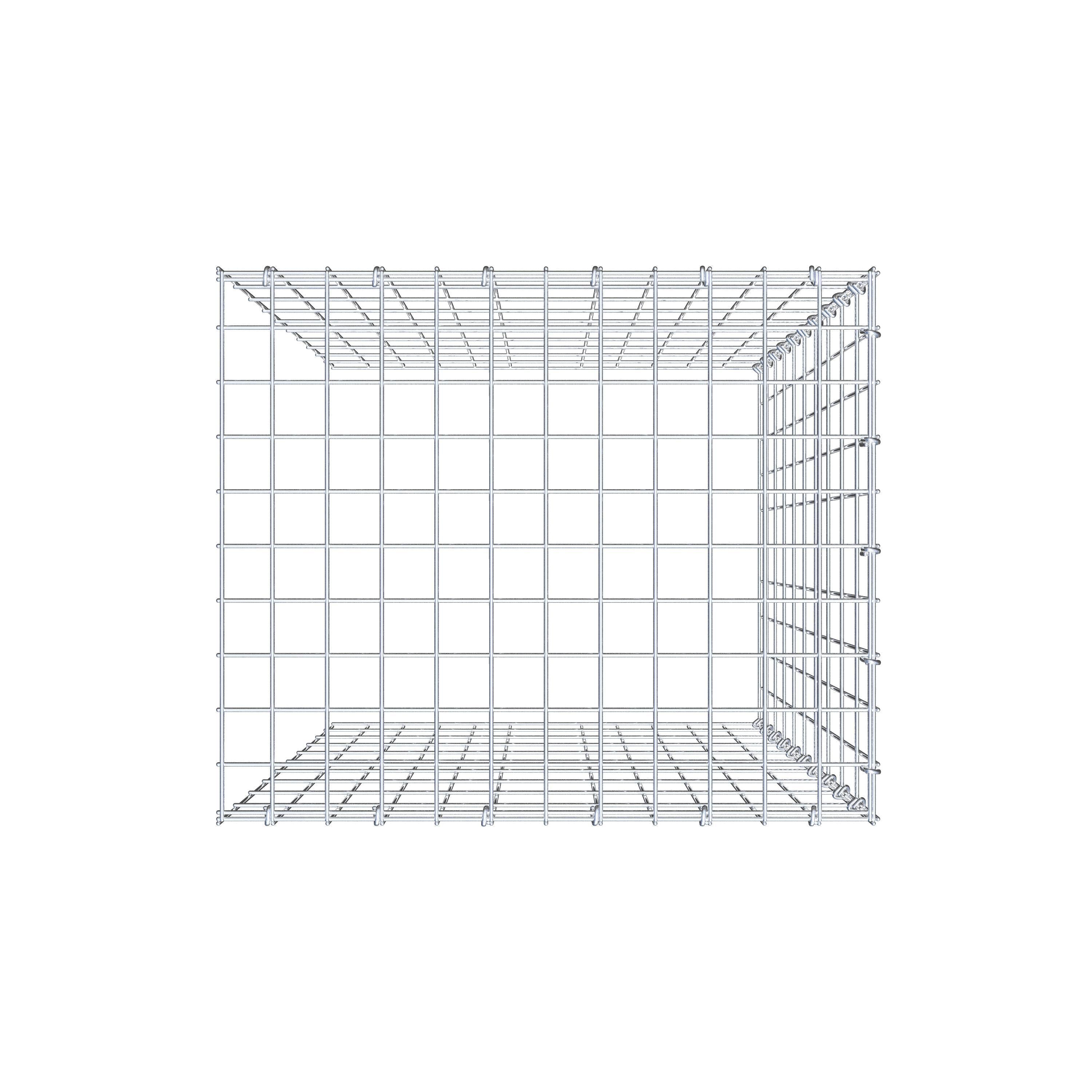 Anbaugabione Typ 4 100 cm x 60 cm x 50 cm (L x H x T), Maschenweite 5 cm x 10 cm, C-Ring