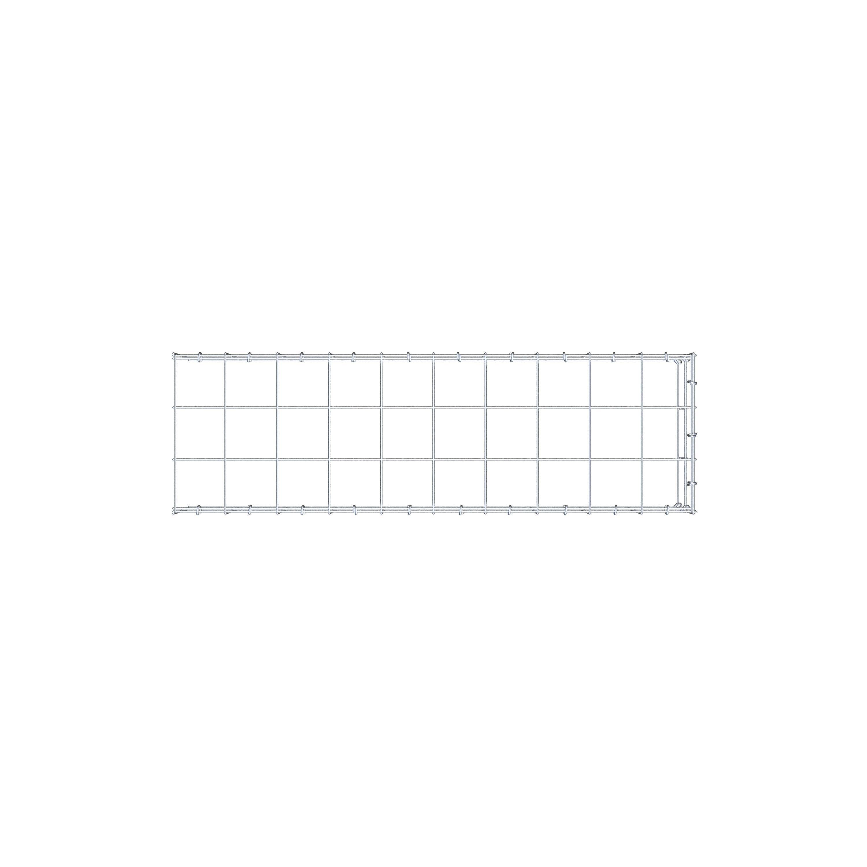 Anbaugabione Typ 4 100 cm x 20 cm x 30 cm (L x H x T), Maschenweite 10 cm x 10 cm, C-Ring