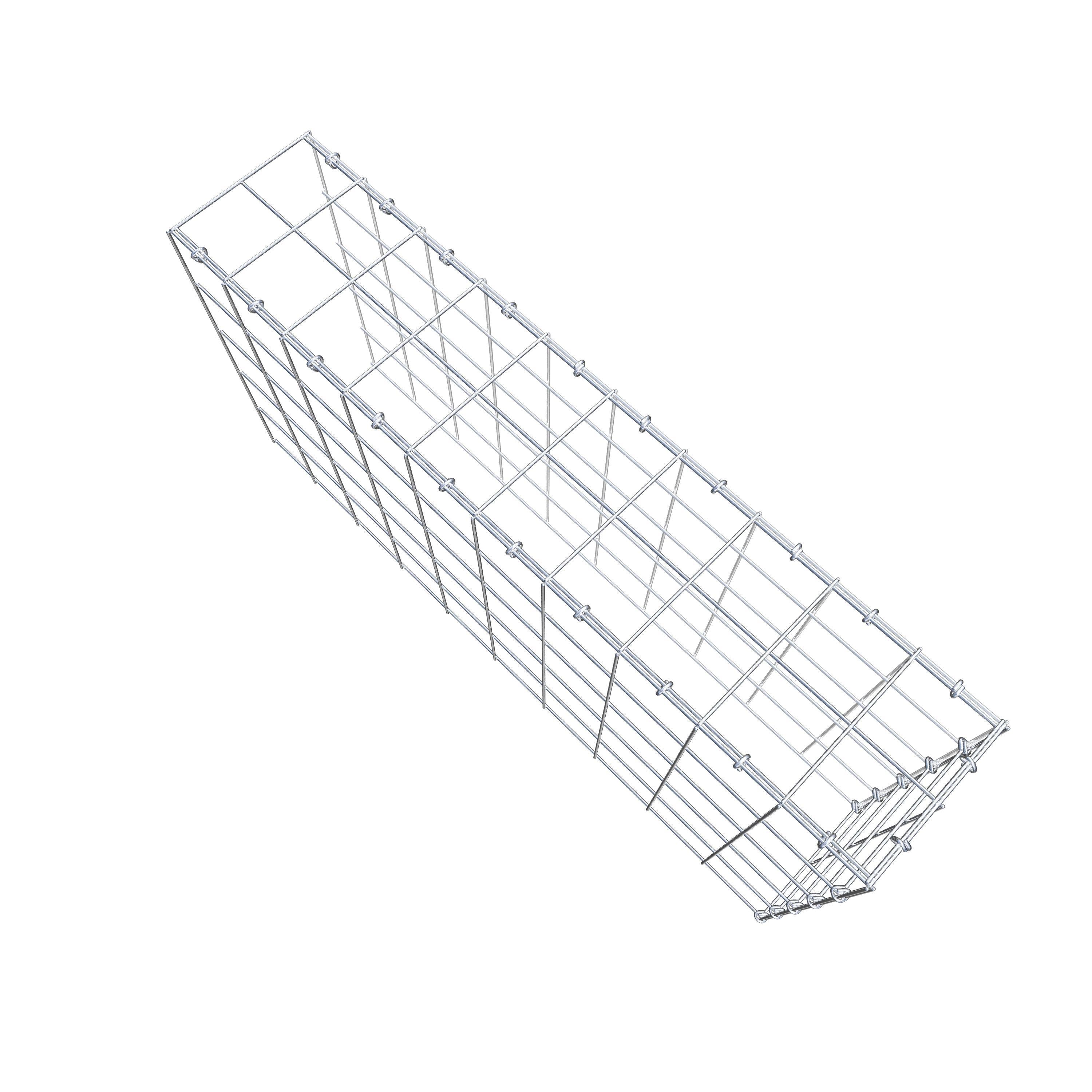 Anbaugabione Typ 4 100 cm x 50 cm x 20 cm (L x H x T), Maschenweite 10 cm x 10 cm, C-Ring