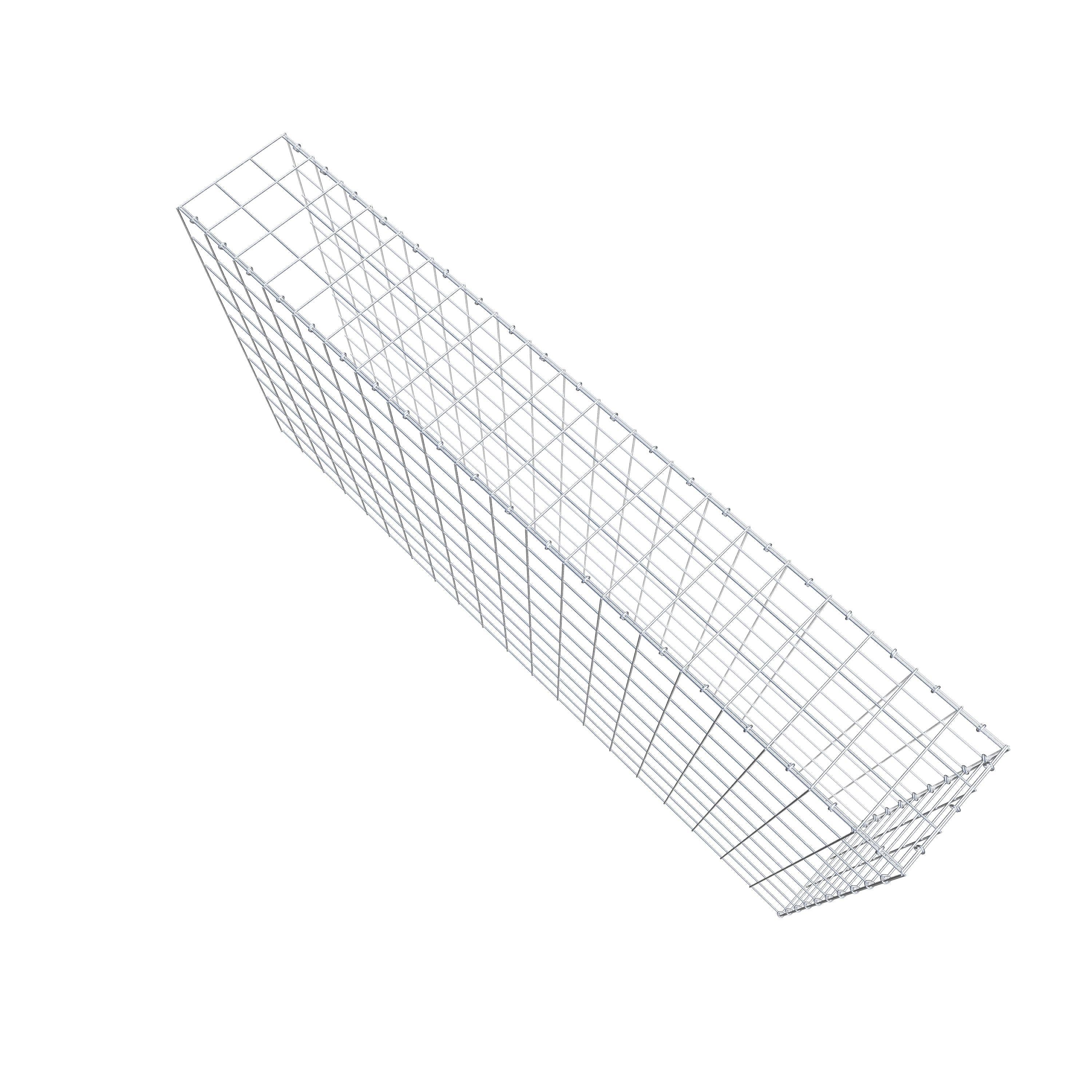 Anbaugabione Typ 4 200 cm x 100 cm x 30 cm (L x H x T), Maschenweite 10 cm x 10 cm, C-Ring