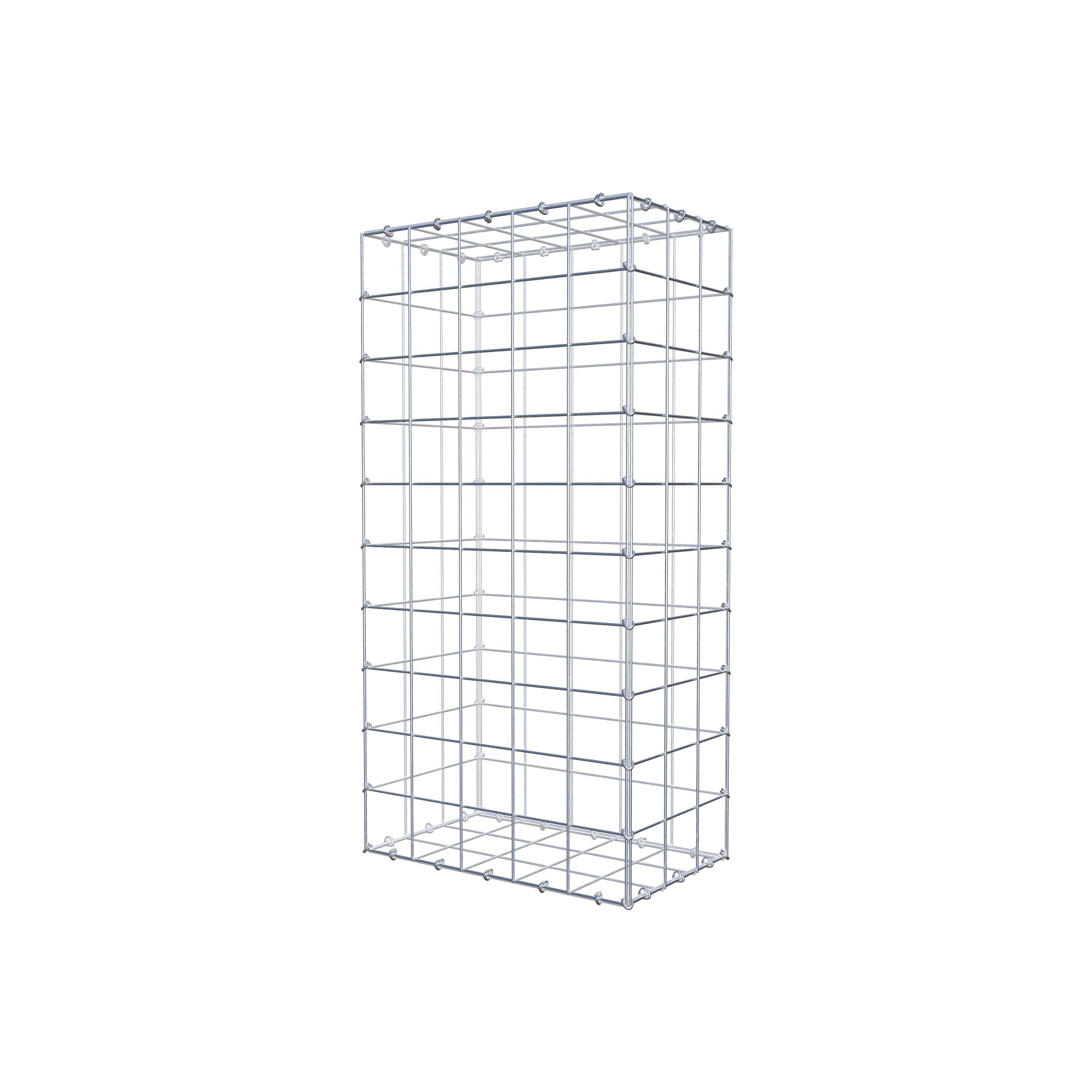 Gabion 100 cm x 30 cm x 50 cm (L x H x D), maskestørrelse 10 cm x 10 cm, C-ring