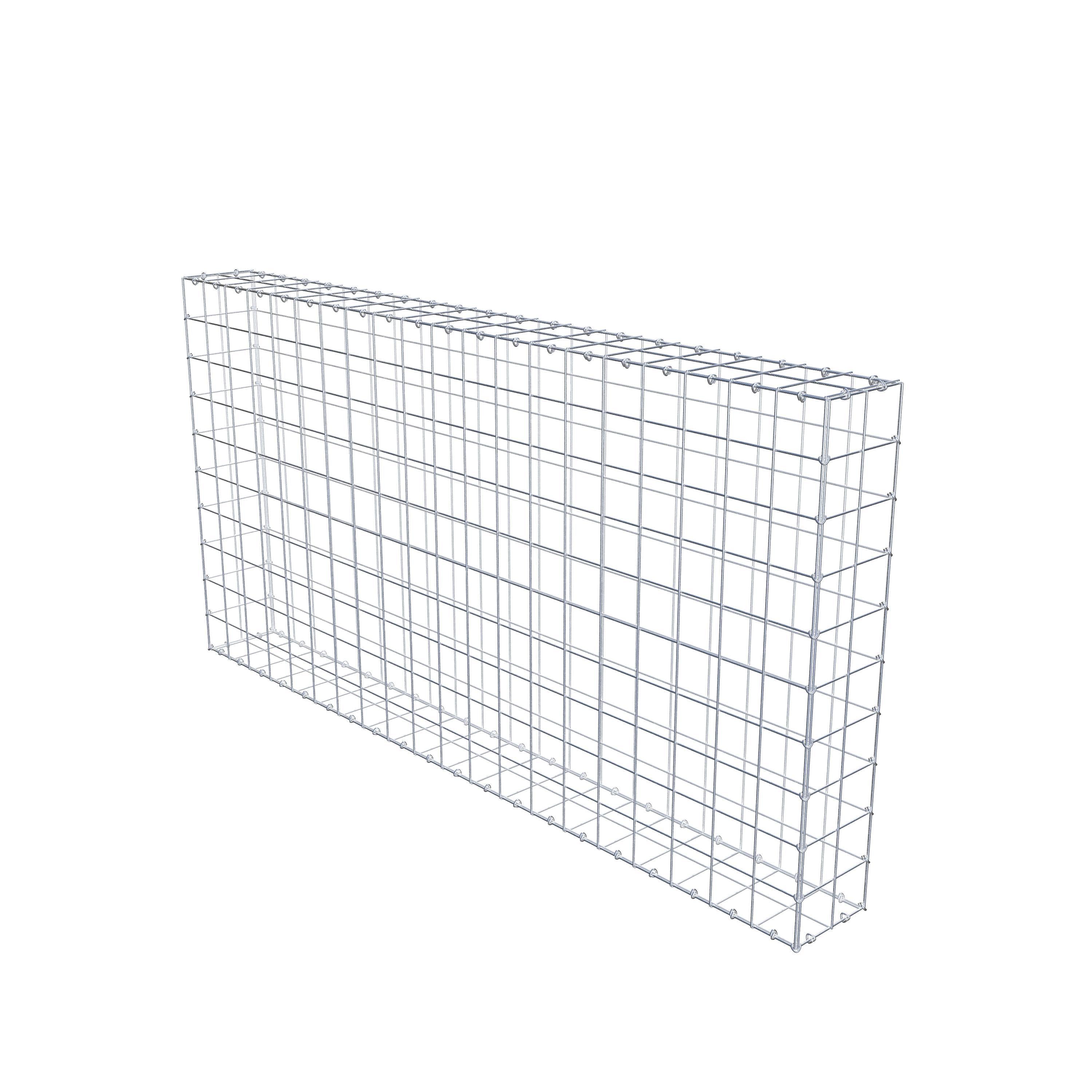 Gabione 200 cm x 100 cm x 20 cm (L x H x T), Maschenweite 10 cm x 10 cm, C-Ring