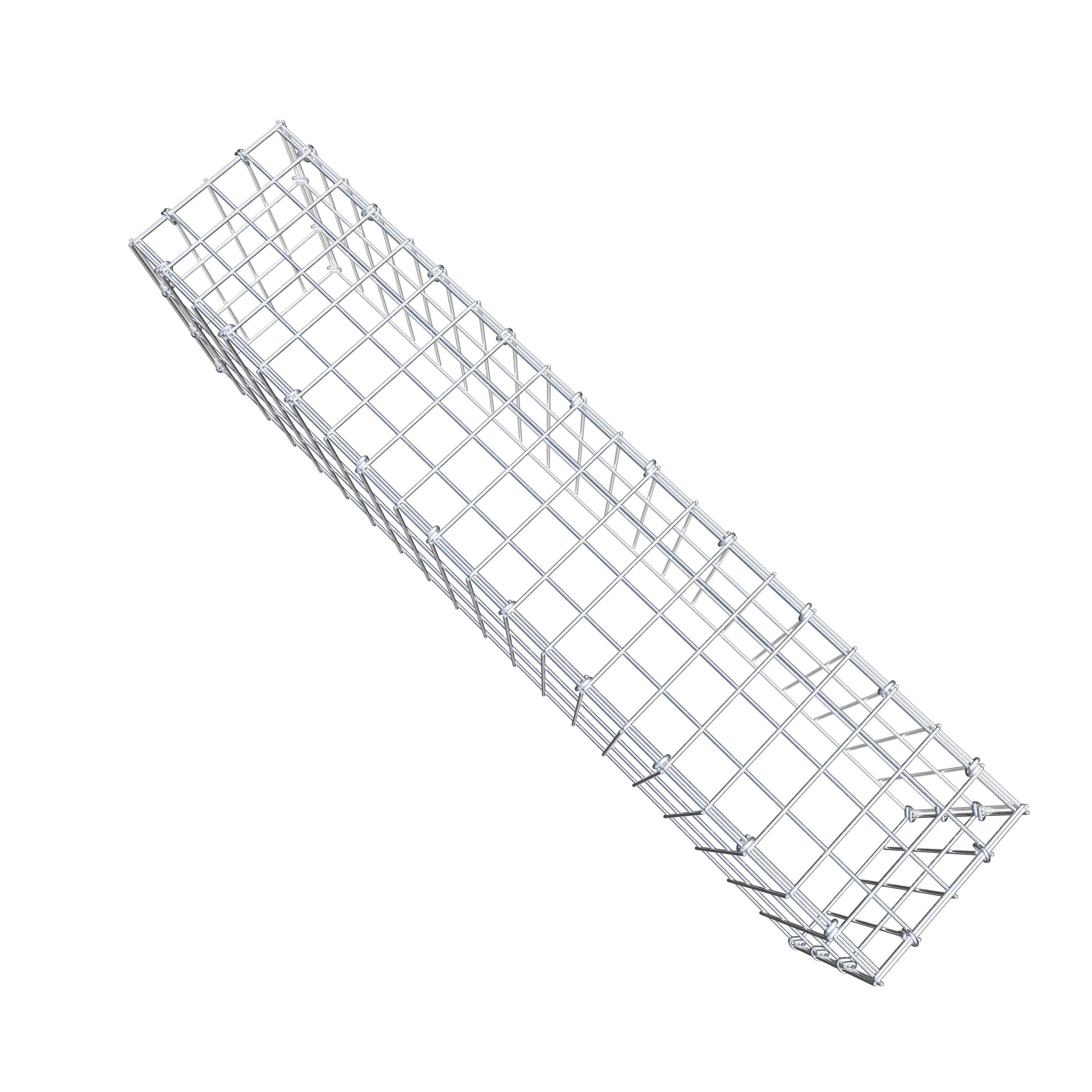 Anbaugabione Typ 3 100 cm x 30 cm x 20 cm (L x H x T), Maschenweite 5 cm x 10 cm, C-Ring