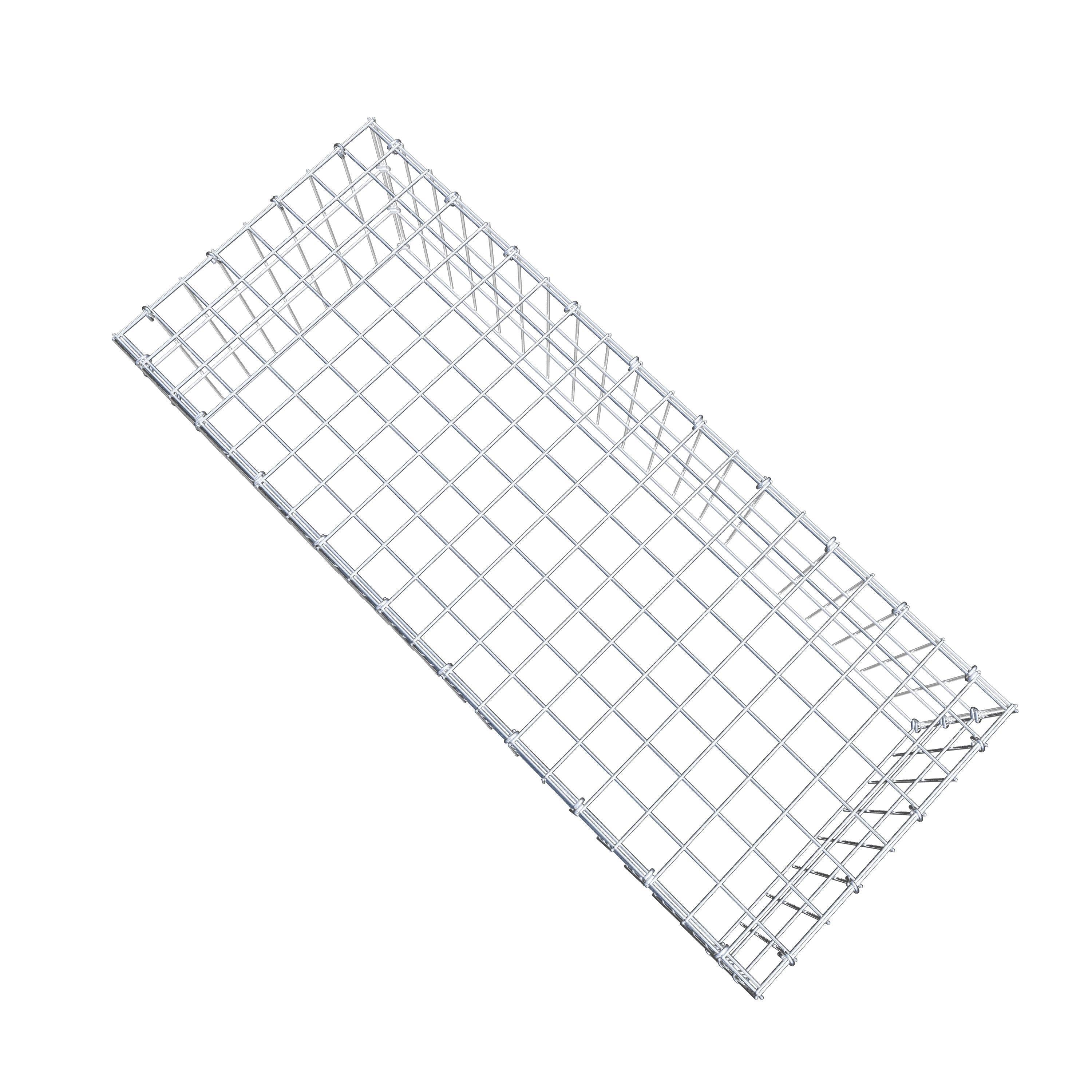 Anbaugabione Typ 3 100 cm x 30 cm x 40 cm (L x H x T), Maschenweite 5 cm x 10 cm, C-Ring