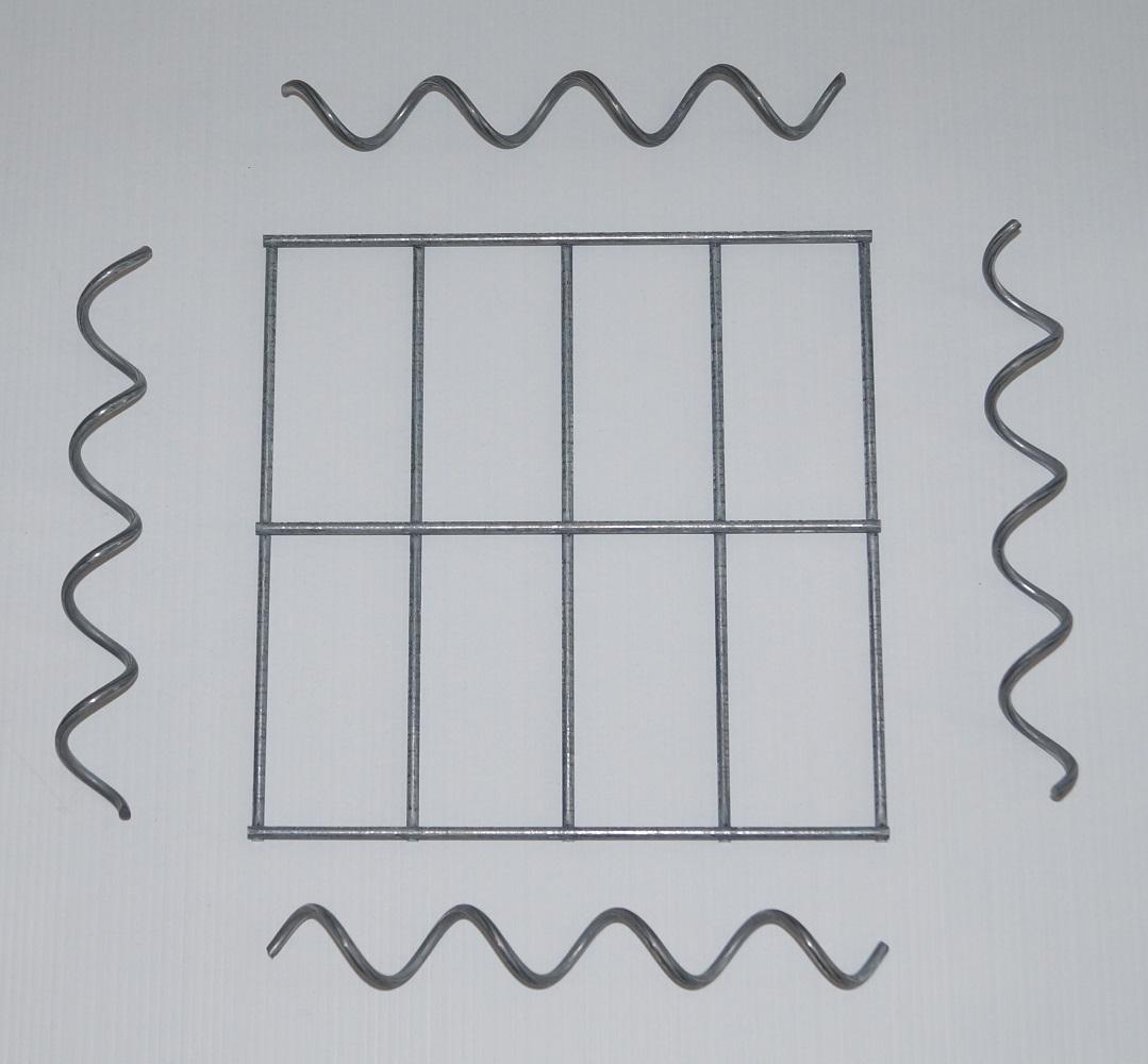 Lock för pelare MW 5 x 10 cm inklusive 4 monteringsspiraler