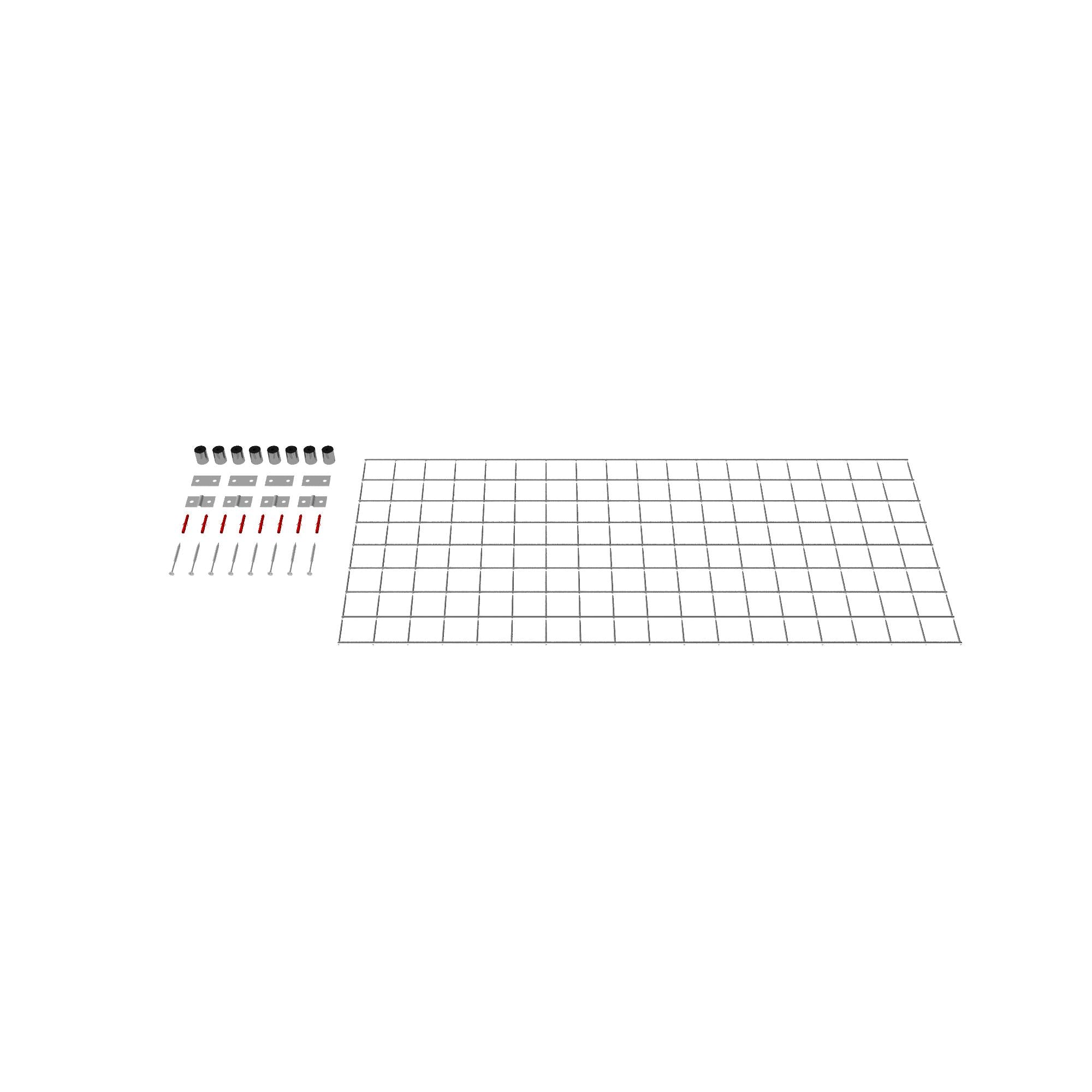 Decorative trellis / trellis (including mounting material) mesh size 5 x 5 cm