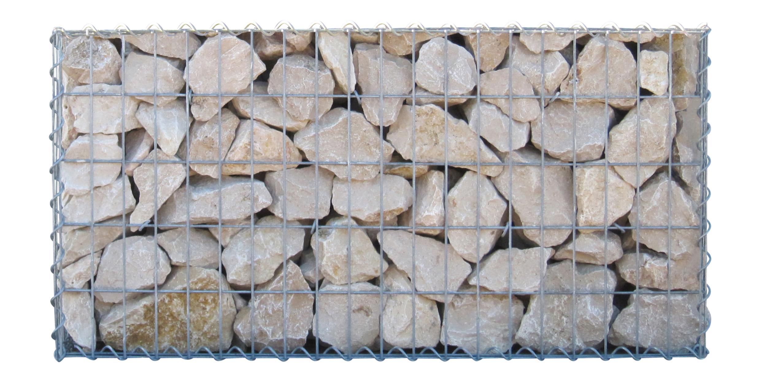 Gabion 100 cm x 70 cm x 20 cm (L x H x D), mesh size 5 cm x 10 cm, spiral