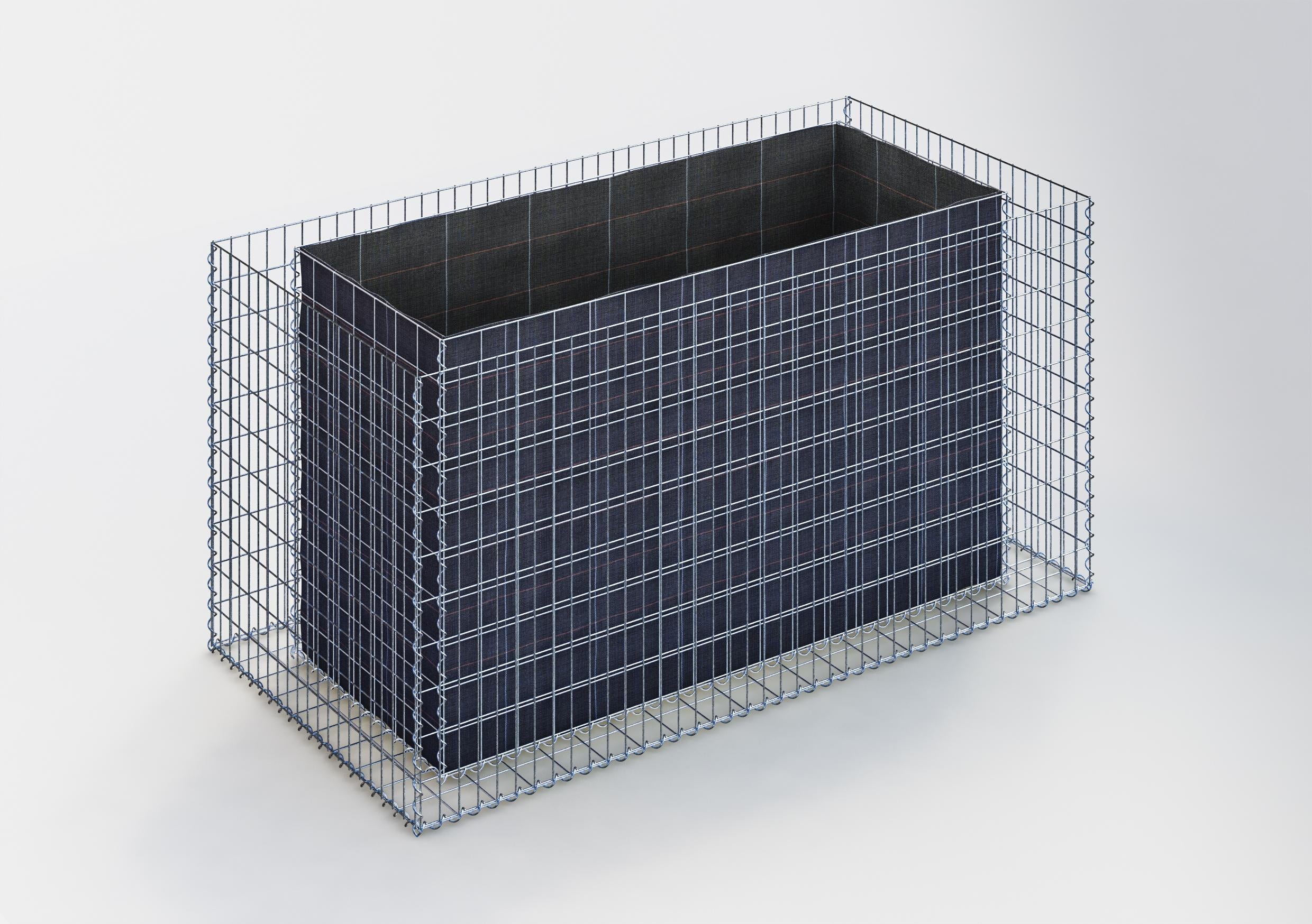 Hochbeet eckig 200 cm x 100 cm x 100 cm (L x H x T), Maschenweite 5 x 10 cm, Wandstärke 15 cm