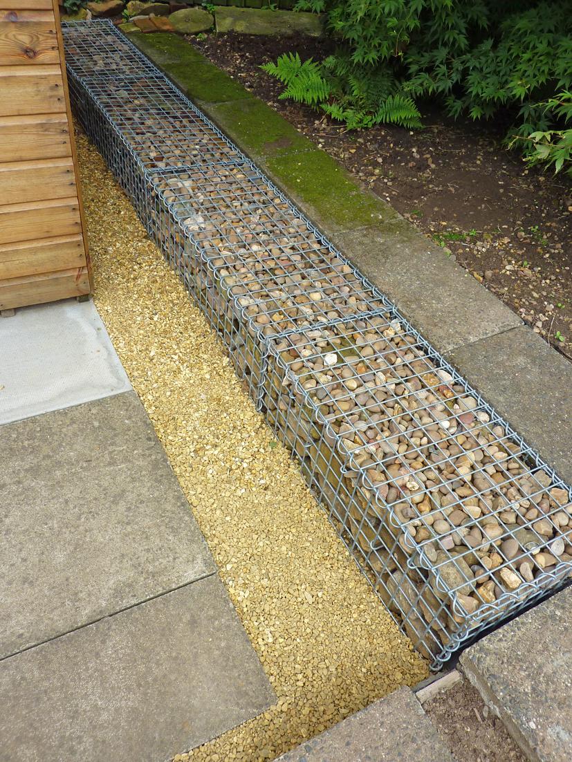 Gabion 100 cm x 30 cm x 40 cm (L x H x D), mesh size 5 cm x 5 cm, spiral