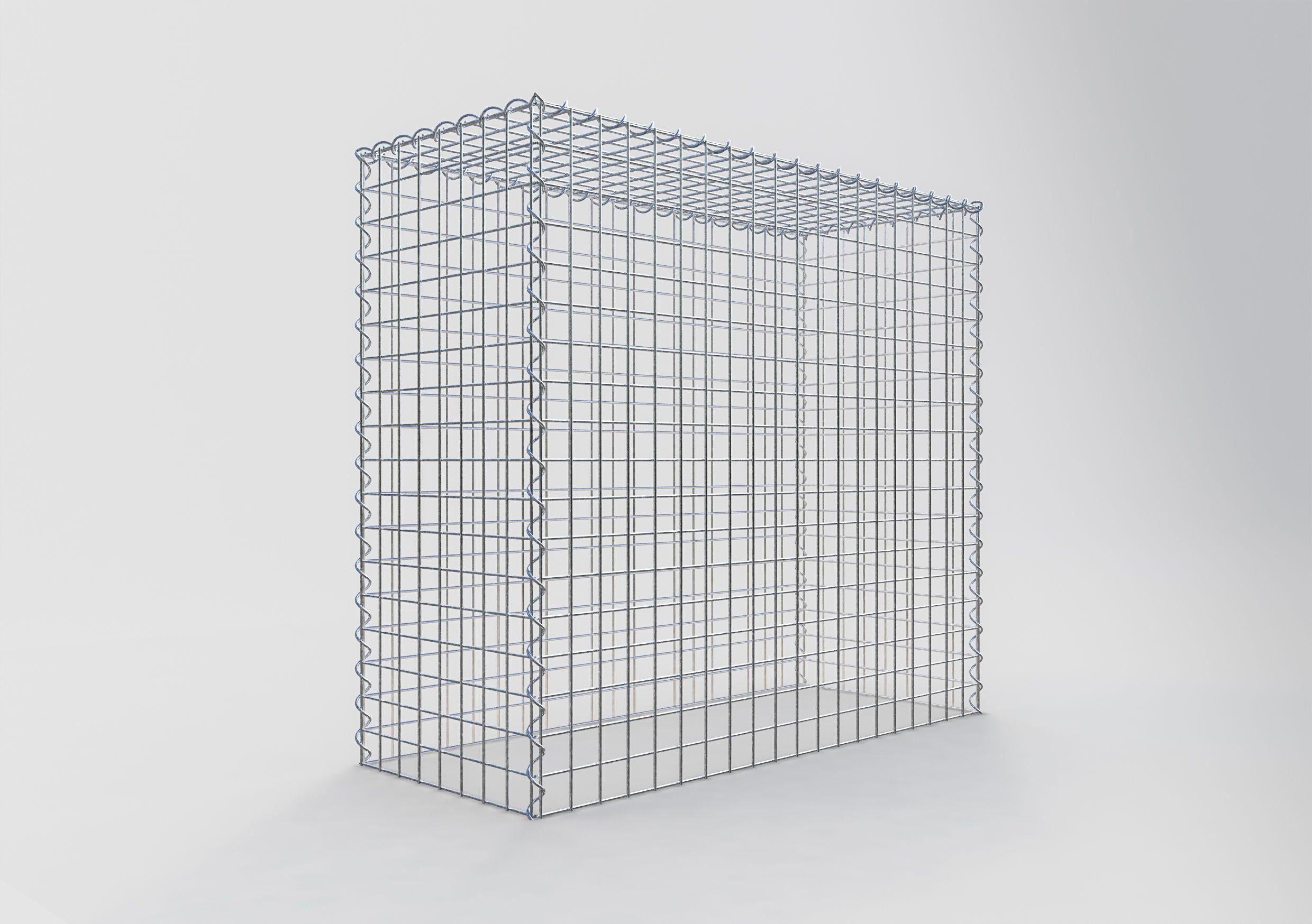 Grown-on gabion type 3 100 cm x 90 cm x 40 cm (L x H x D), mesh size 5 cm x 5 cm, spiral