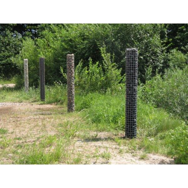 Gabion column 42 x 42 cm, MW 5 x 10 cm square