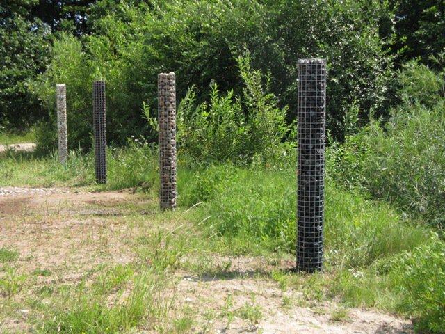 Gabion column 22 x 22 cm MW 5 x 5 cm square